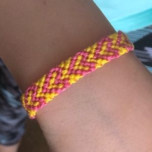 Friendship bracelet hearts